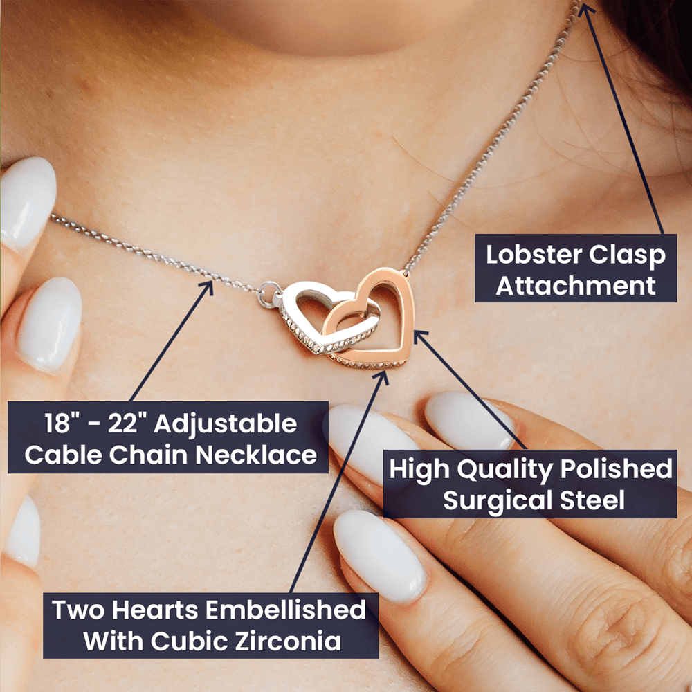 To My Girlfriend Apology to Wife Girlfriend My Love Inseparable Necklace-Express Your Love Gifts