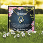 To My Girlfriend Being You Forever Necklace w Message Card-Express Your Love Gifts