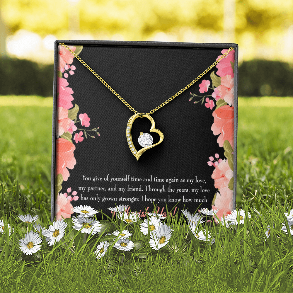 To My Girlfriend Cherish You Forever Necklace w Message Card-Express Your Love Gifts