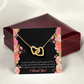 To My Girlfriend Cherish You Inseparable Necklace-Express Your Love Gifts