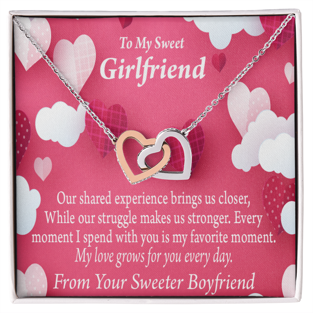 To My Girlfriend Every Moment Spent With You Inseparable Necklace-Express Your Love Gifts