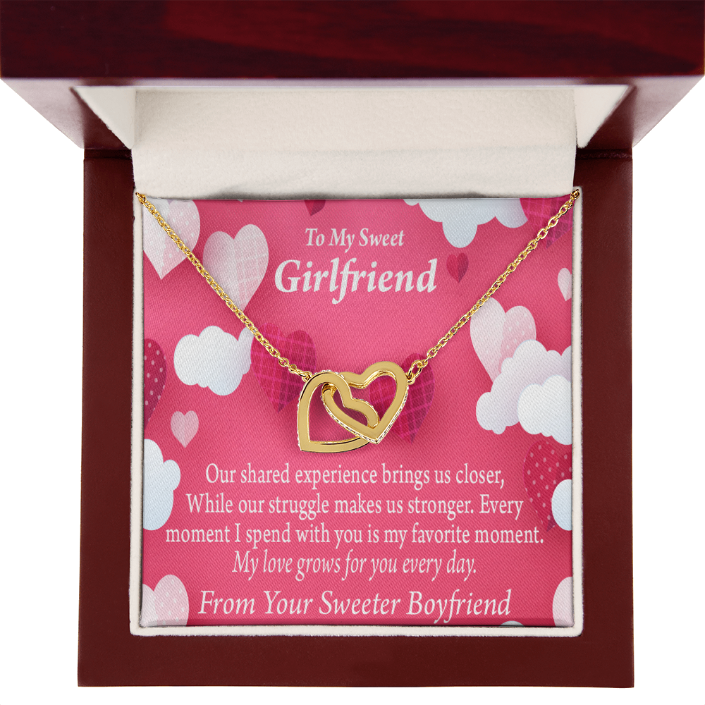 To My Girlfriend Every Moment Spent With You Inseparable Necklace-Express Your Love Gifts