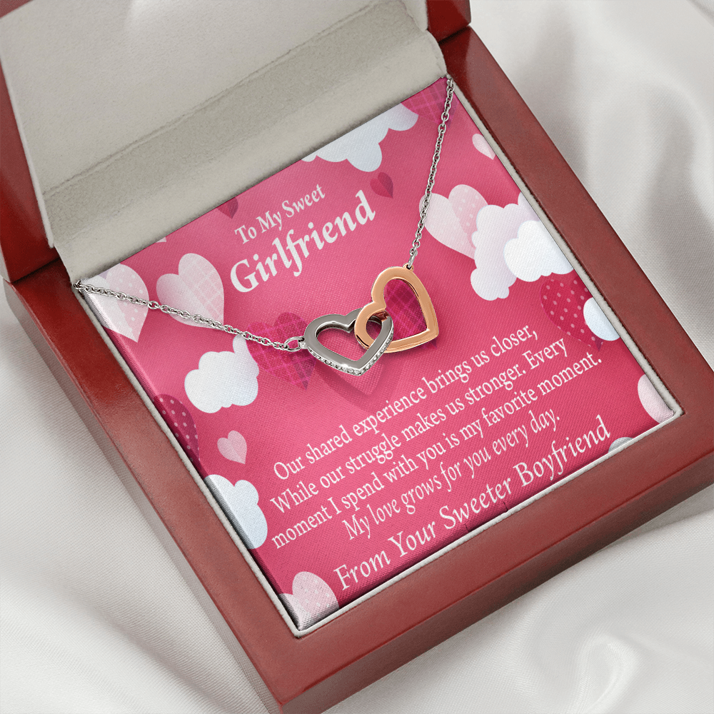 To My Girlfriend Every Moment Spent With You Inseparable Necklace-Express Your Love Gifts