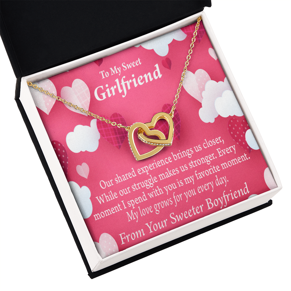 To My Girlfriend Every Moment Spent With You Inseparable Necklace-Express Your Love Gifts