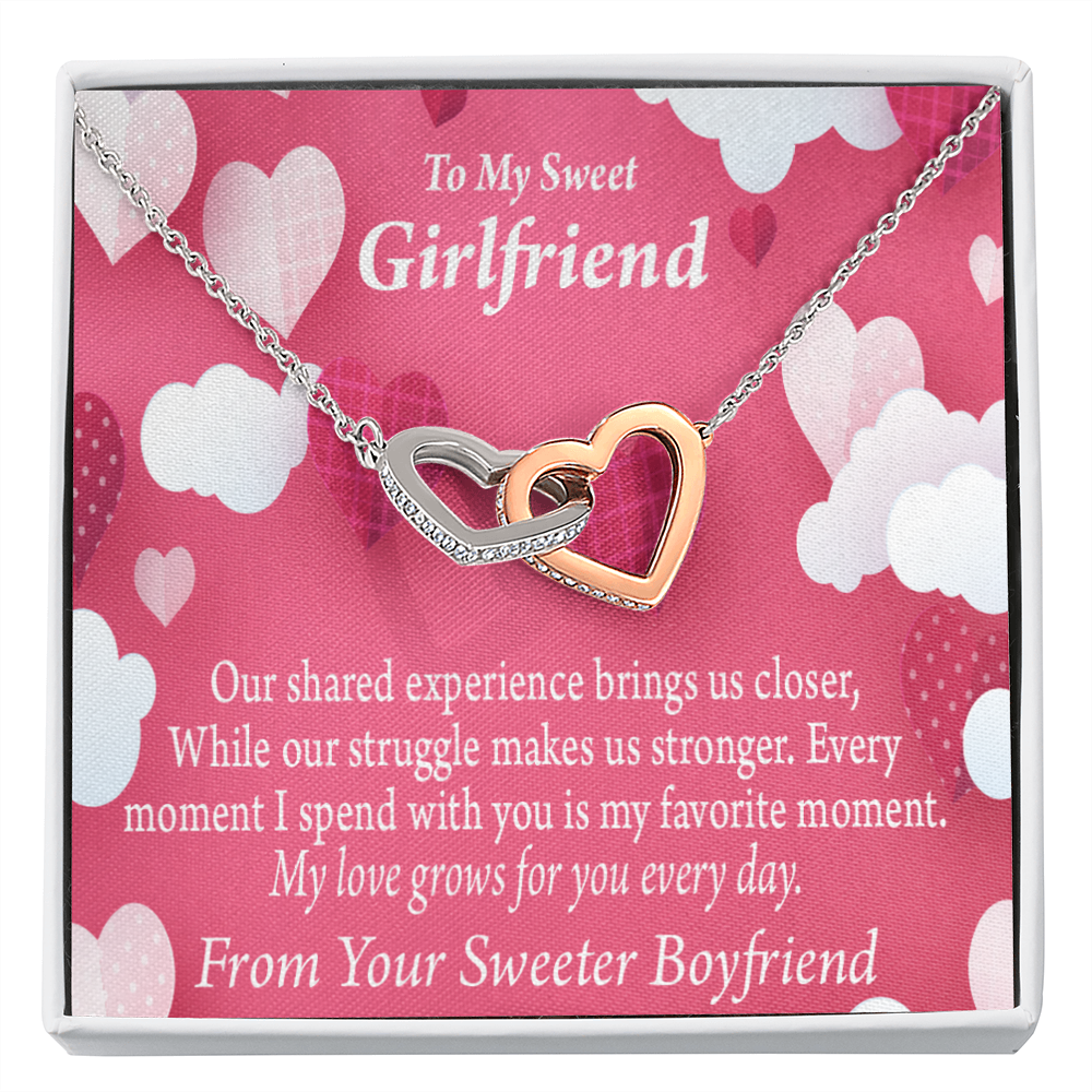 To My Girlfriend Every Moment Spent With You Inseparable Necklace-Express Your Love Gifts