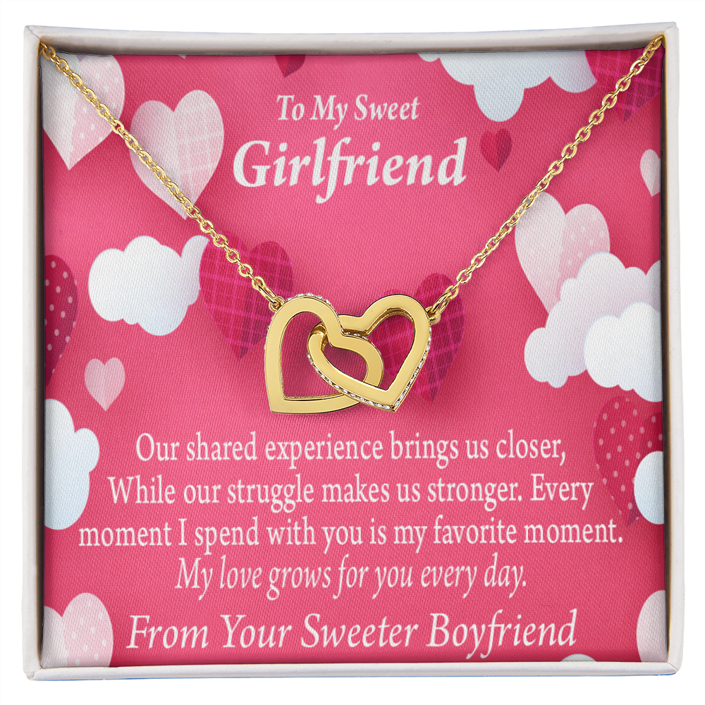 To My Girlfriend Every Moment Spent With You Inseparable Necklace-Express Your Love Gifts