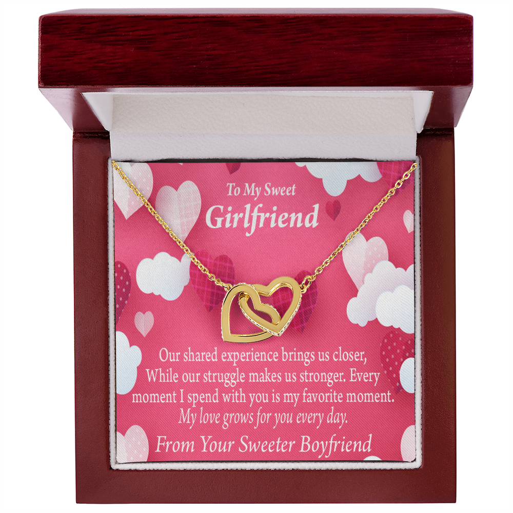 To My Girlfriend Every Moment Spent With You Inseparable Necklace-Express Your Love Gifts