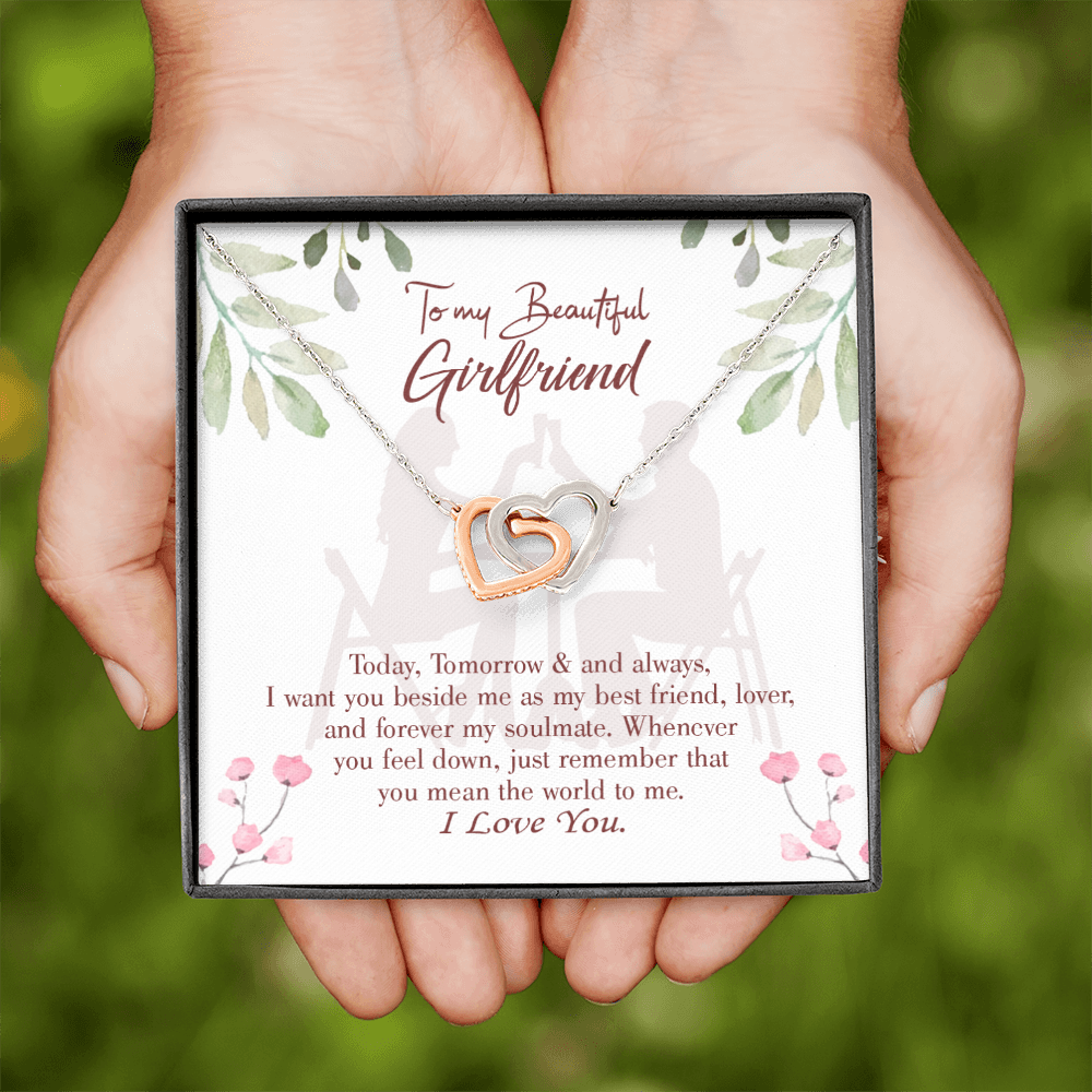 To My Girlfriend Forever my Soulmate Inseparable Necklace-Express Your Love Gifts