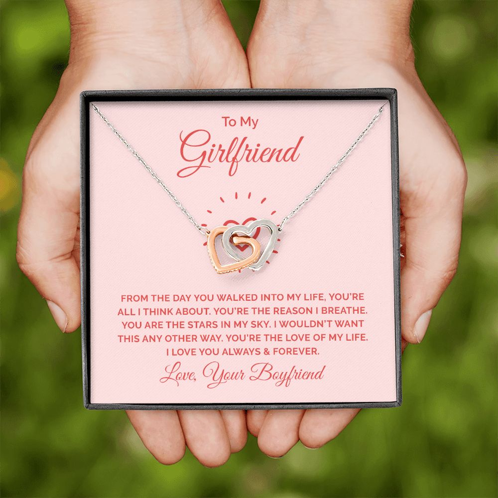 To My Girlfriend From the Day You Walked Into My Life Inseparable Necklace-Express Your Love Gifts