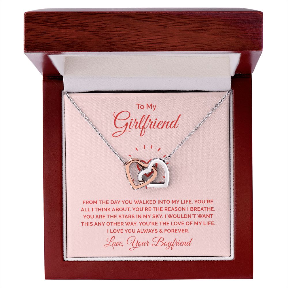 To My Girlfriend From the Day You Walked Into My Life Inseparable Necklace-Express Your Love Gifts