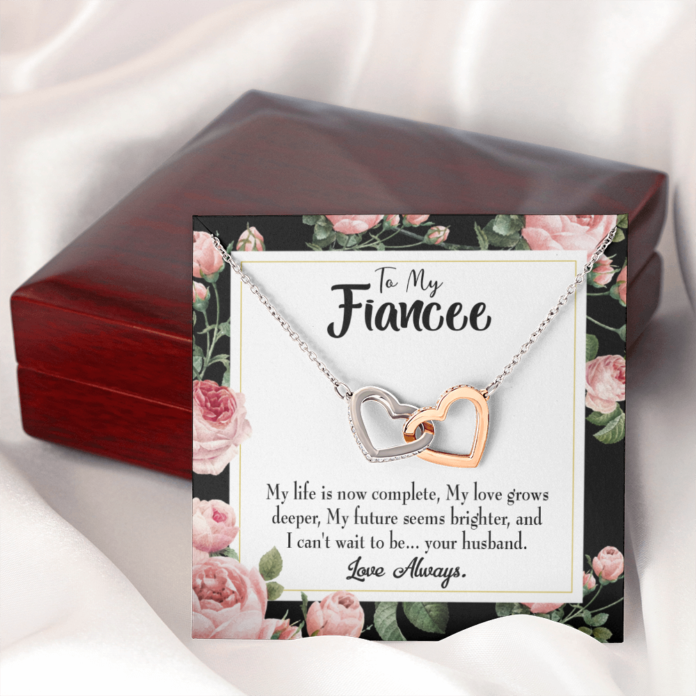 To My Girlfriend Future is Brighter Inseparable Necklace-Express Your Love Gifts
