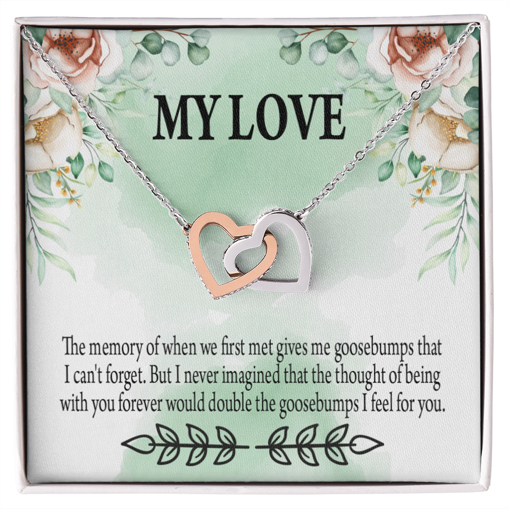 To My Girlfriend Goosebumps Forever Inseparable Necklace-Express Your Love Gifts