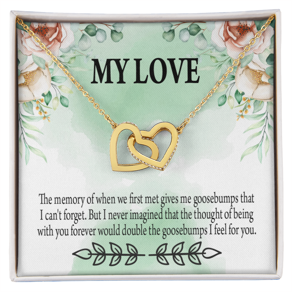To My Girlfriend Goosebumps Forever Inseparable Necklace-Express Your Love Gifts