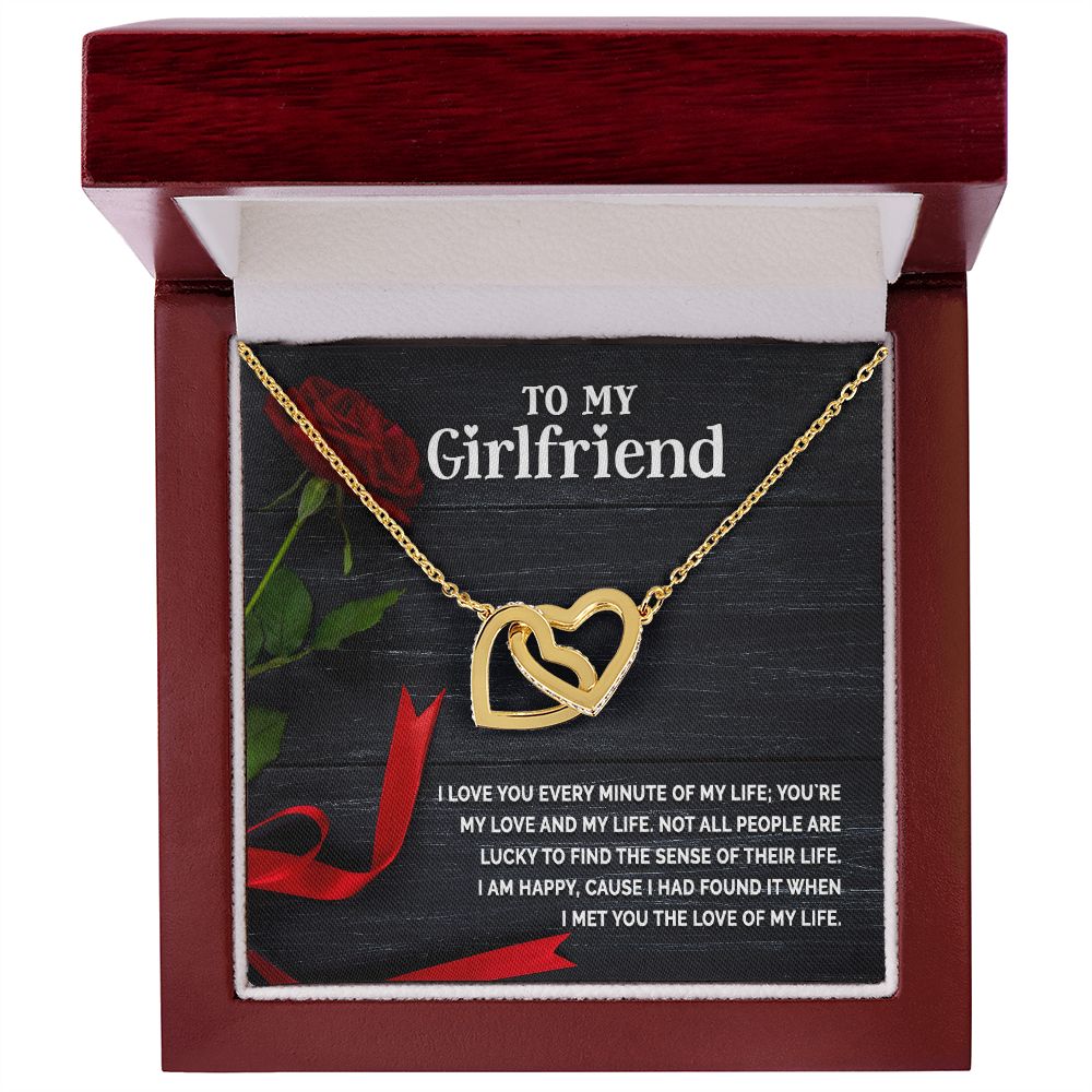 To My Girlfriend I Love You Every Minute of My Life Inseparable Necklace-Express Your Love Gifts
