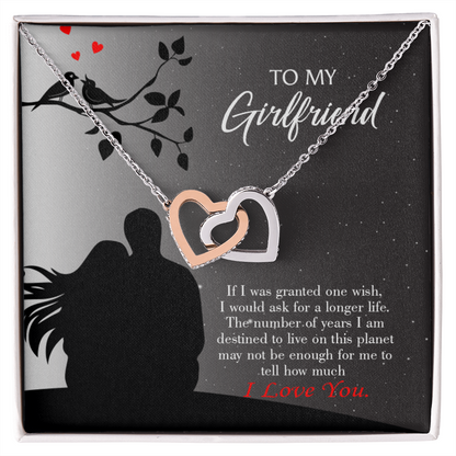 To My Girlfriend Longer Life Inseparable Necklace-Express Your Love Gifts