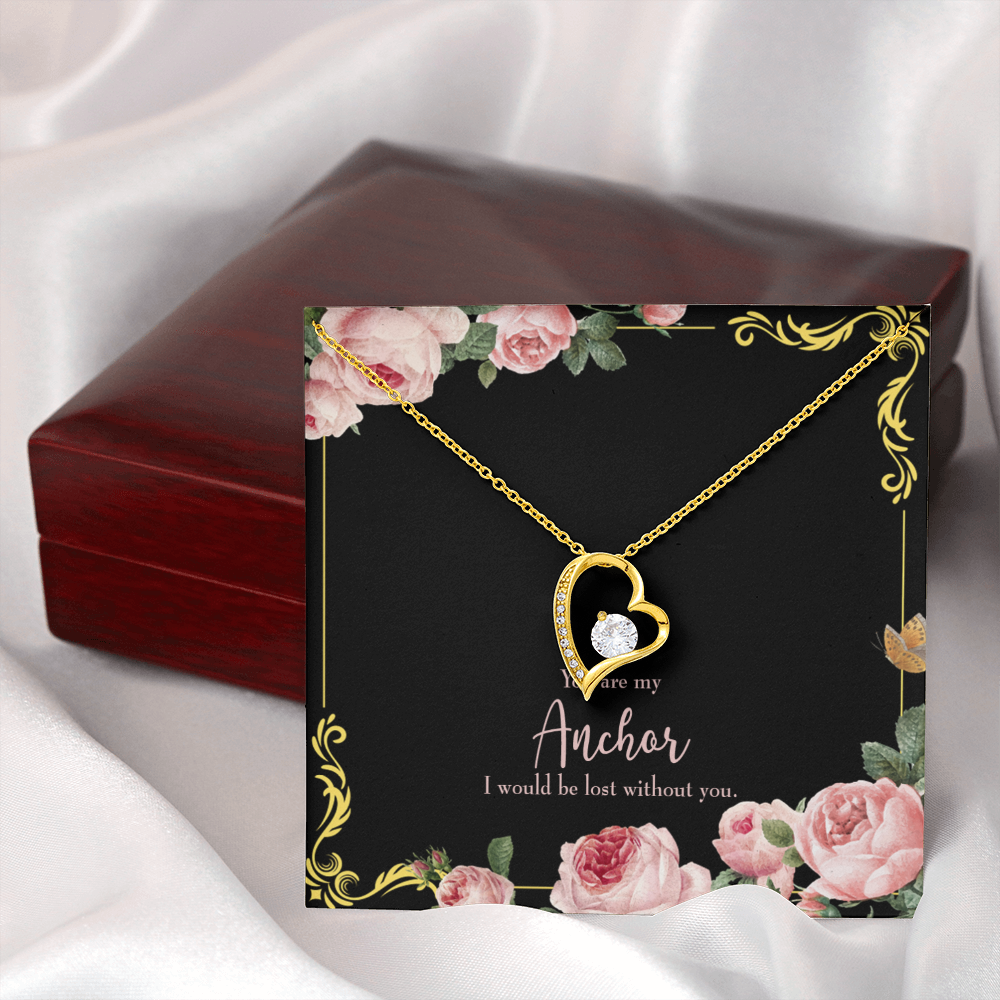 To My Girlfriend Lost Without You Forever Necklace w Message Card-Express Your Love Gifts