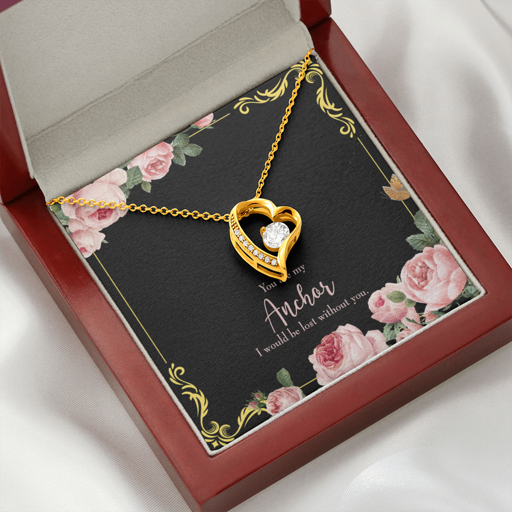 To My Girlfriend Lost Without You Forever Necklace w Message Card-Express Your Love Gifts