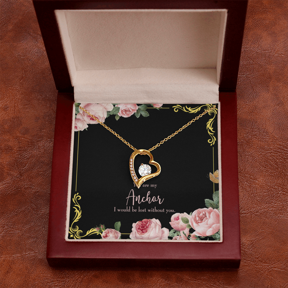 To My Girlfriend Lost Without You Forever Necklace w Message Card-Express Your Love Gifts