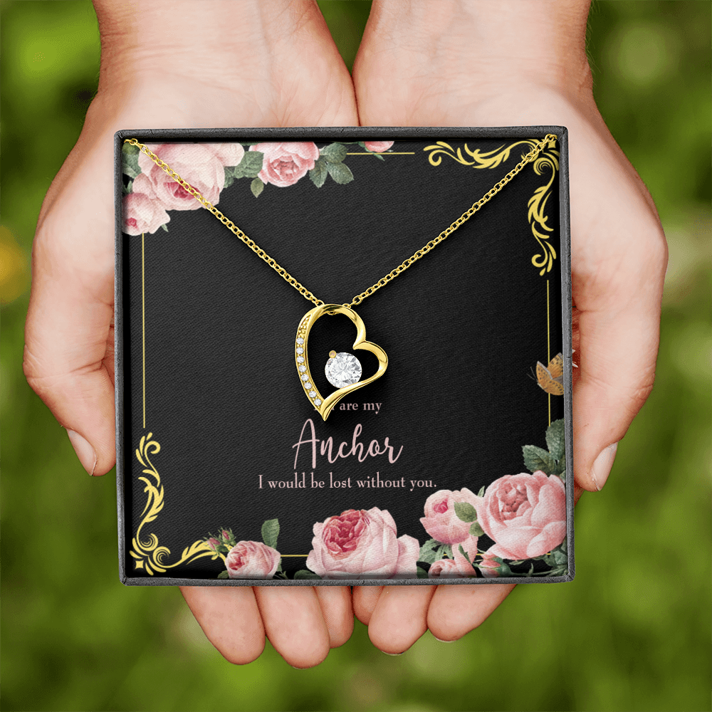 To My Girlfriend Lost Without You Forever Necklace w Message Card-Express Your Love Gifts