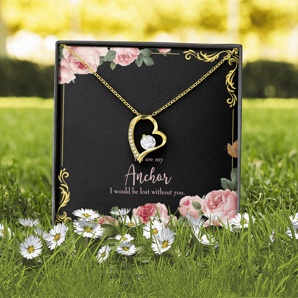 To My Girlfriend Lost Without You Forever Necklace w Message Card-Express Your Love Gifts