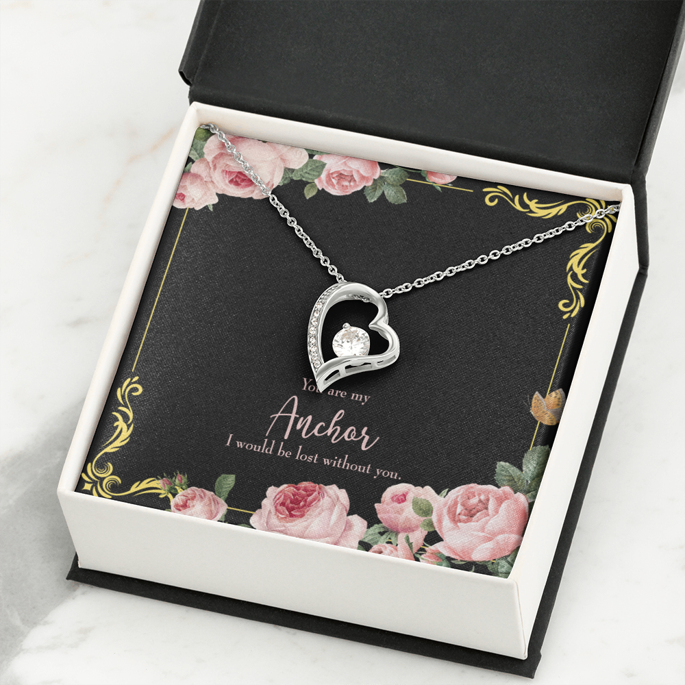 To My Girlfriend Lost Without You Forever Necklace w Message Card-Express Your Love Gifts