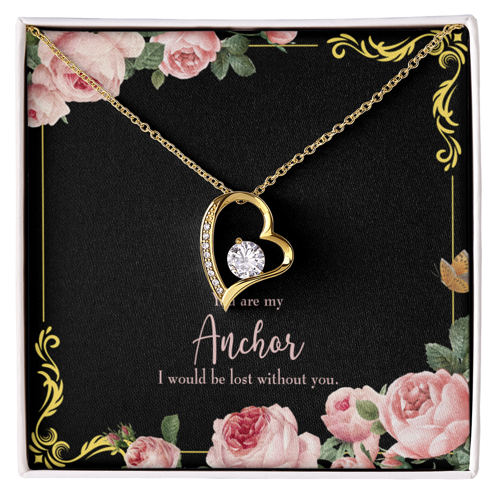 To My Girlfriend Lost Without You Forever Necklace w Message Card-Express Your Love Gifts