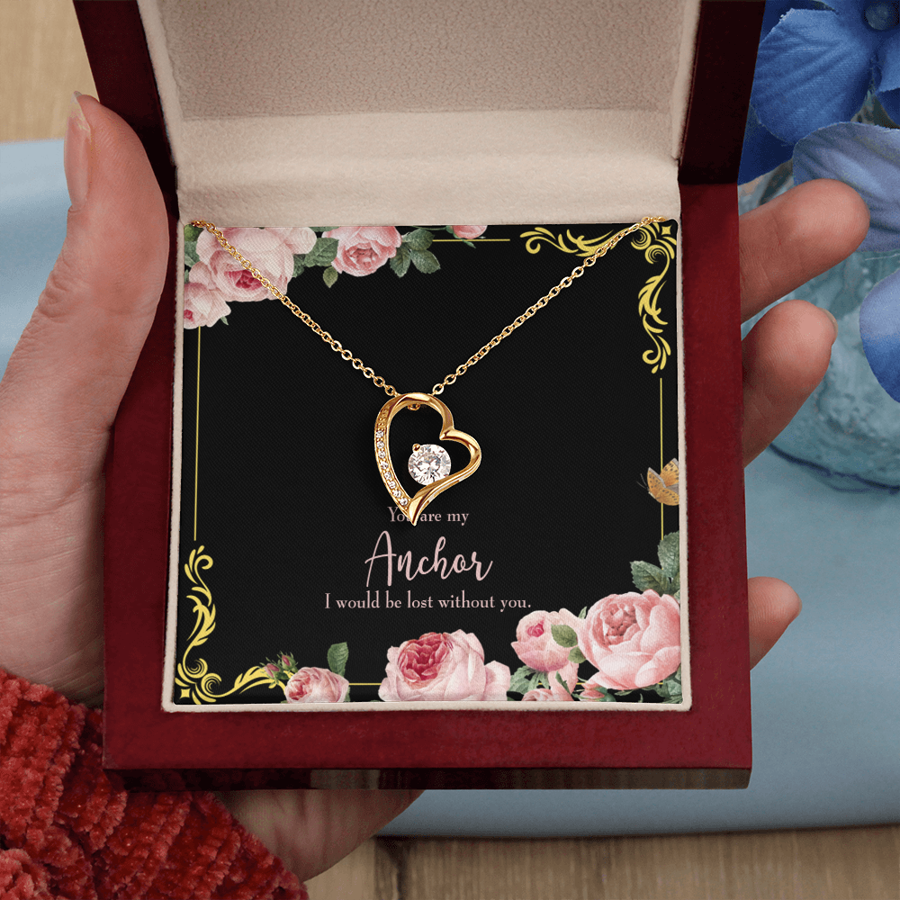 To My Girlfriend Lost Without You Forever Necklace w Message Card-Express Your Love Gifts