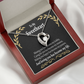 To My Girlfriend Loving You Forever Necklace w Message Card-Express Your Love Gifts