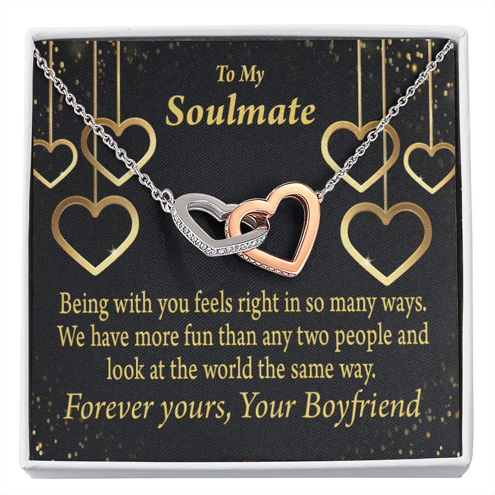 To My Girlfriend More Fun With You Inseparable Necklace-Express Your Love Gifts