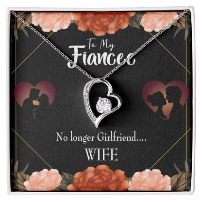 To My Girlfriend No Longer Forever Necklace w Message Card-Express Your Love Gifts