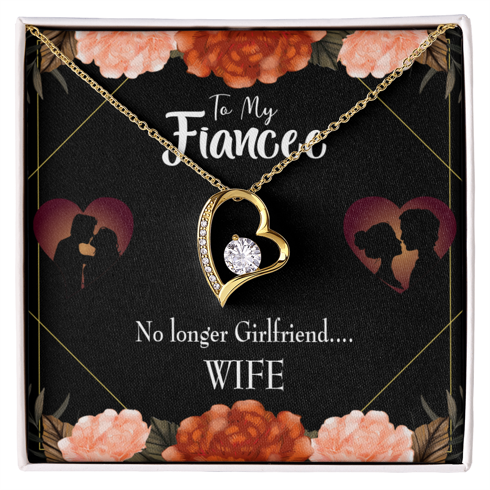 To My Girlfriend No Longer Forever Necklace w Message Card-Express Your Love Gifts