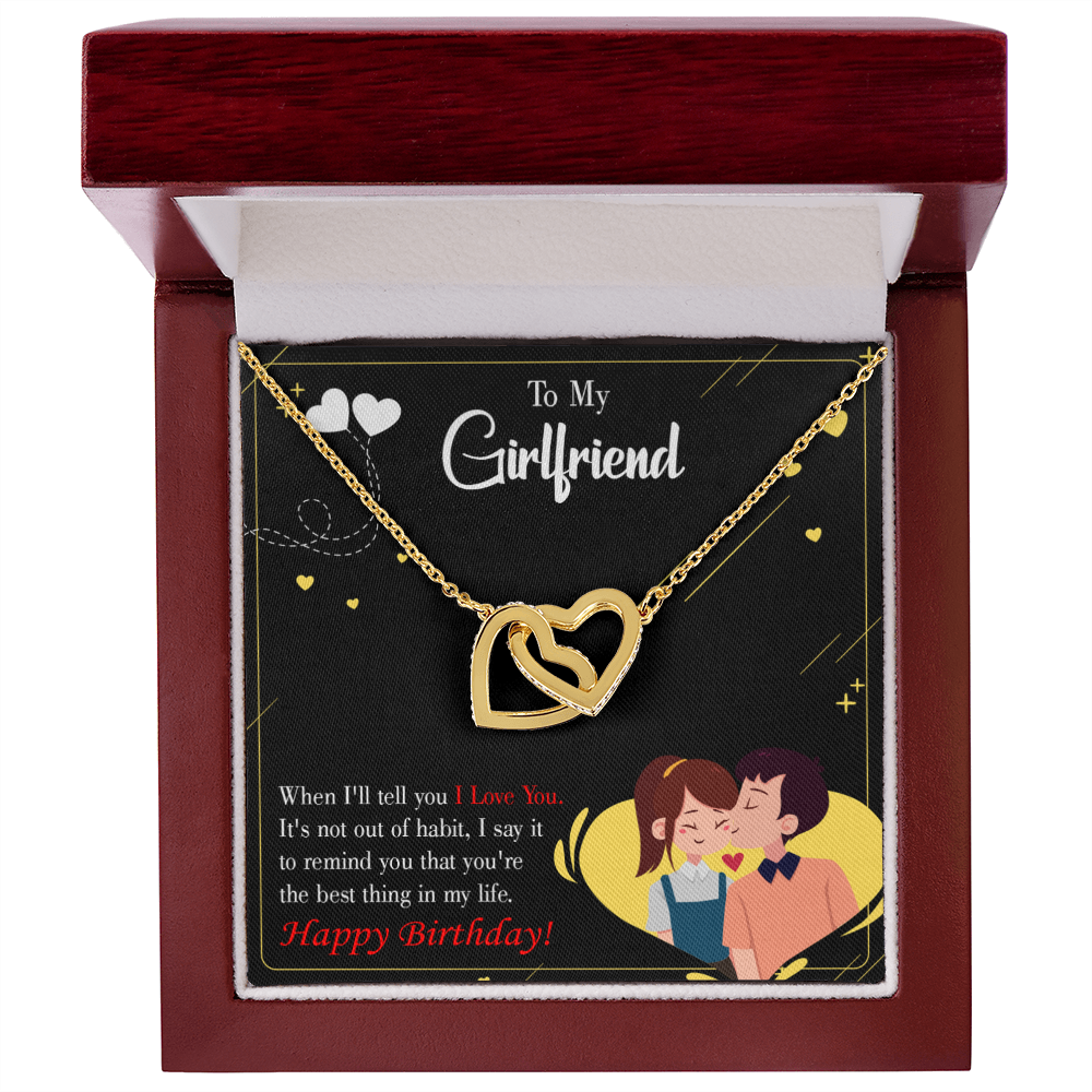 To My Girlfriend Not Out of Habit Inseparable Necklace-Express Your Love Gifts
