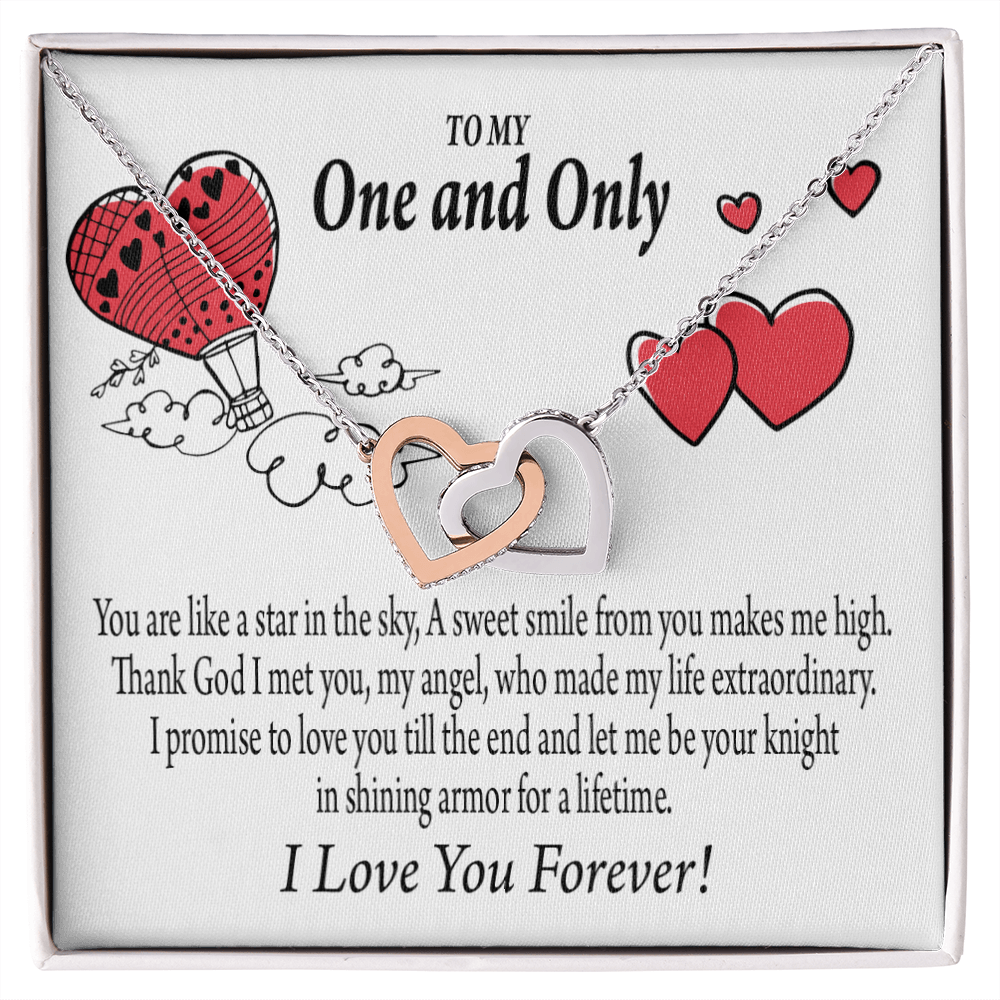 To My Girlfriend One & Only Inseparable Necklace-Express Your Love Gifts