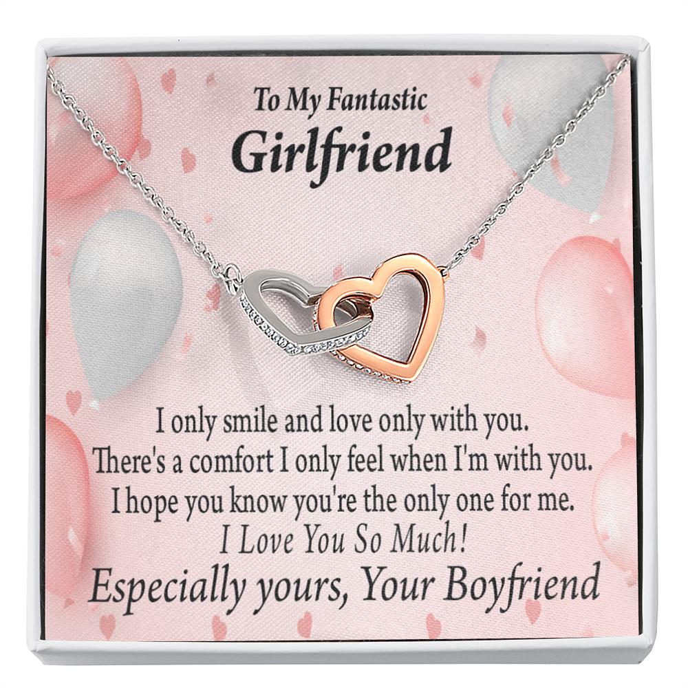 To My Girlfriend The Only One For Me Inseparable Necklace-Express Your Love Gifts