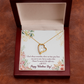 To My Girlfriend Time Well Spent Forever Necklace w Message Card-Express Your Love Gifts