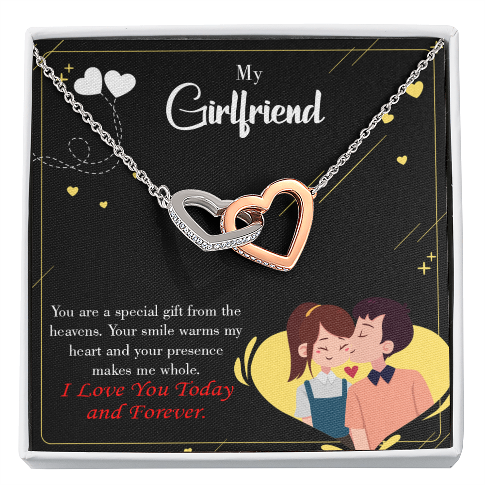 To My Girlfriend Necklace, Girlfriend Gift, Girlfriend Necklace, Girlf –  HeartQ