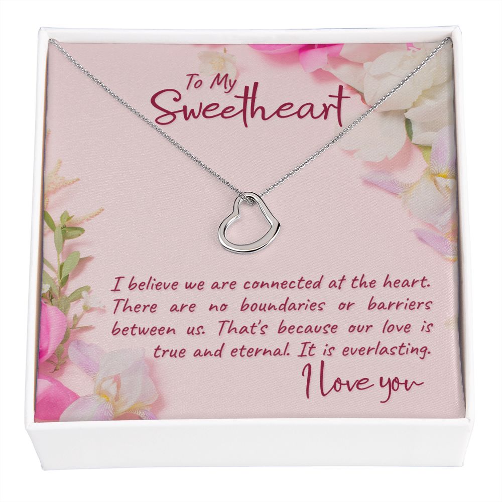 Buy 925 Sterling Silver Heart Necklace Lover Gifts I Love You Forever Pendant  Necklace Jewelry Valentine's Day Birthday Wedding Gift for Girlfriend  Women, Sterling Silver, Cubic Zirconia Online at desertcartINDIA