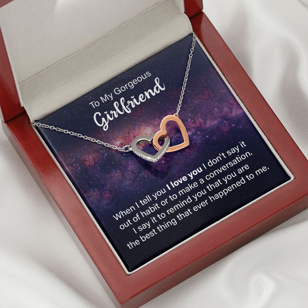 To My Girlfriend When I Tell You I Love You Inseparable Necklace-Express Your Love Gifts