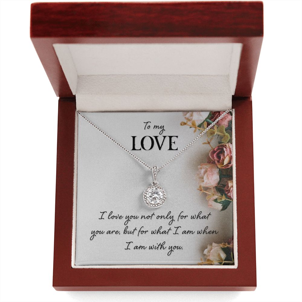 To My Girlfriend Wife I Love You Not Only For What You Are Eternal Hope Necklace Message Card-Express Your Love Gifts