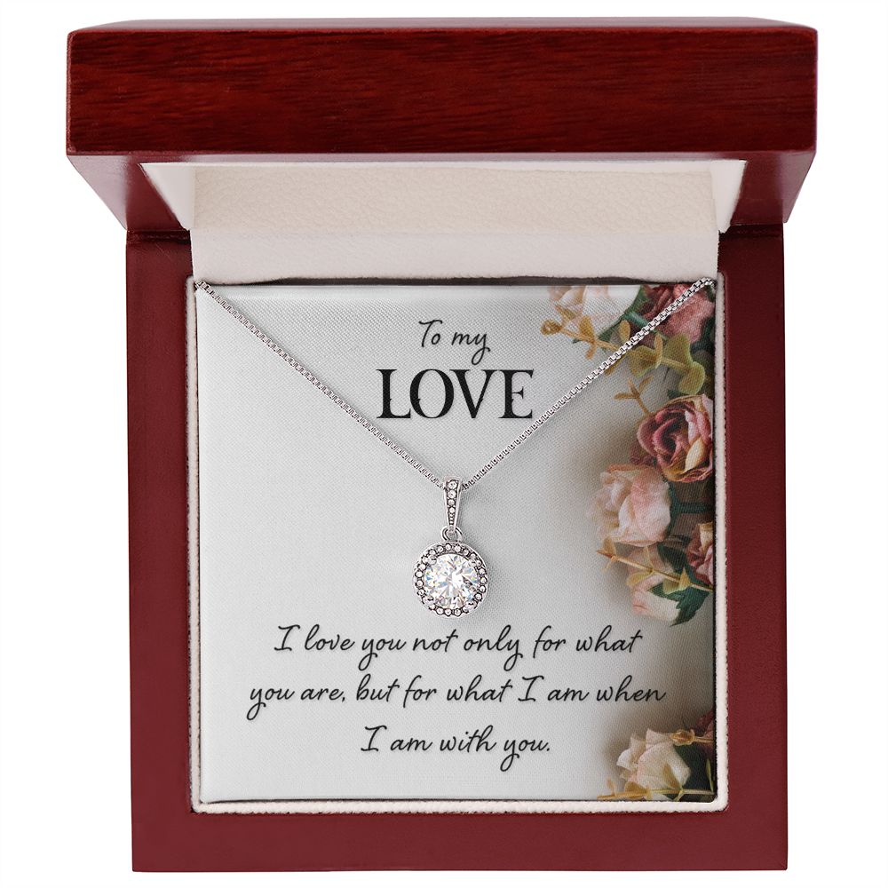 To My Girlfriend Wife I Love You Not Only For What You Are Eternal Hope Necklace Message Card-Express Your Love Gifts