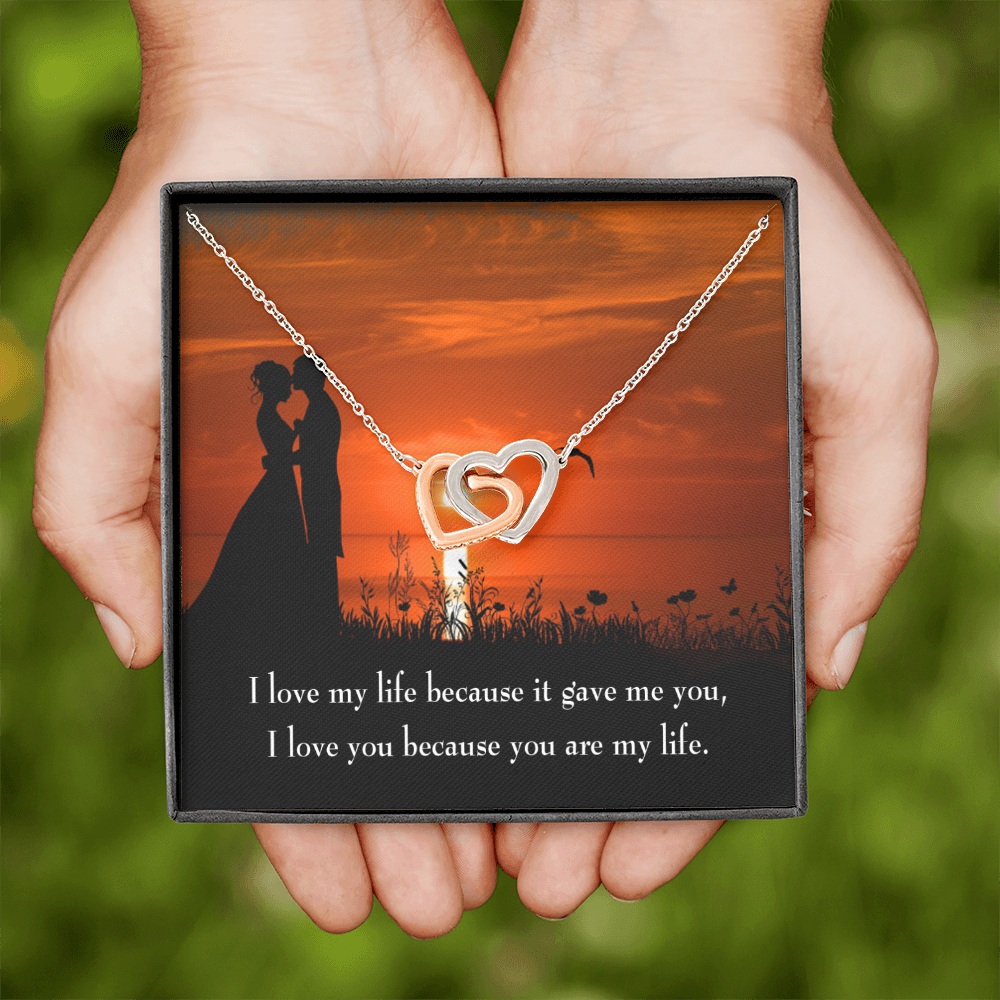 To My Girlfriend You Are My Life Inseparable Necklace-Express Your Love Gifts