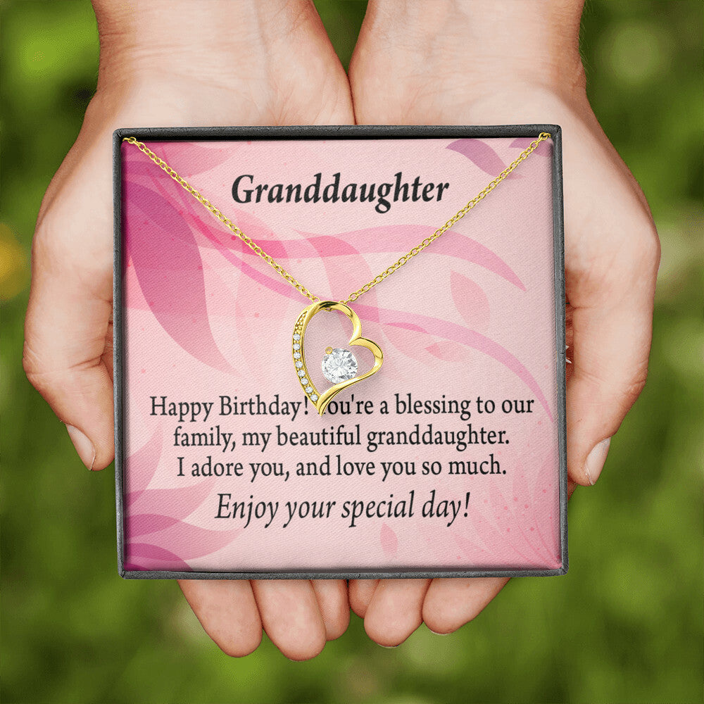 Granddaughter Necklace, Forever in My Heart Personalized W-letter Charm &  Swarovski Birthstone Crystal, Granddaughter Birthday Gift - Etsy