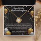 To My Granddaughter Birthday Card For Granddaughter From Grandma Infinity Knot Necklace Message Card-Express Your Love Gifts
