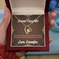To My Granddaughter Grandpa Encouragement Forever Necklace w Message Card-Express Your Love Gifts