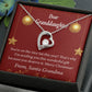 To My Granddaughter On The Nice List Christmas Message Forever Necklace w Message Card-Express Your Love Gifts