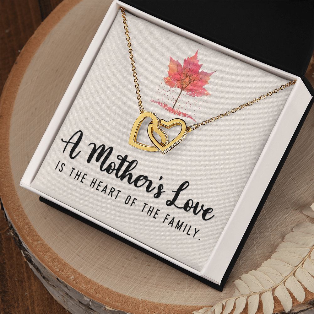 To My Mom A Mothers Love is The Heart of The Family Inseparable Necklace-Express Your Love Gifts