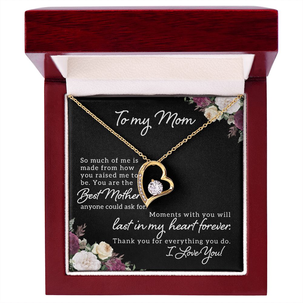 To My Mom So Much of Me Forever Necklace w Message Card-Express Your Love Gifts