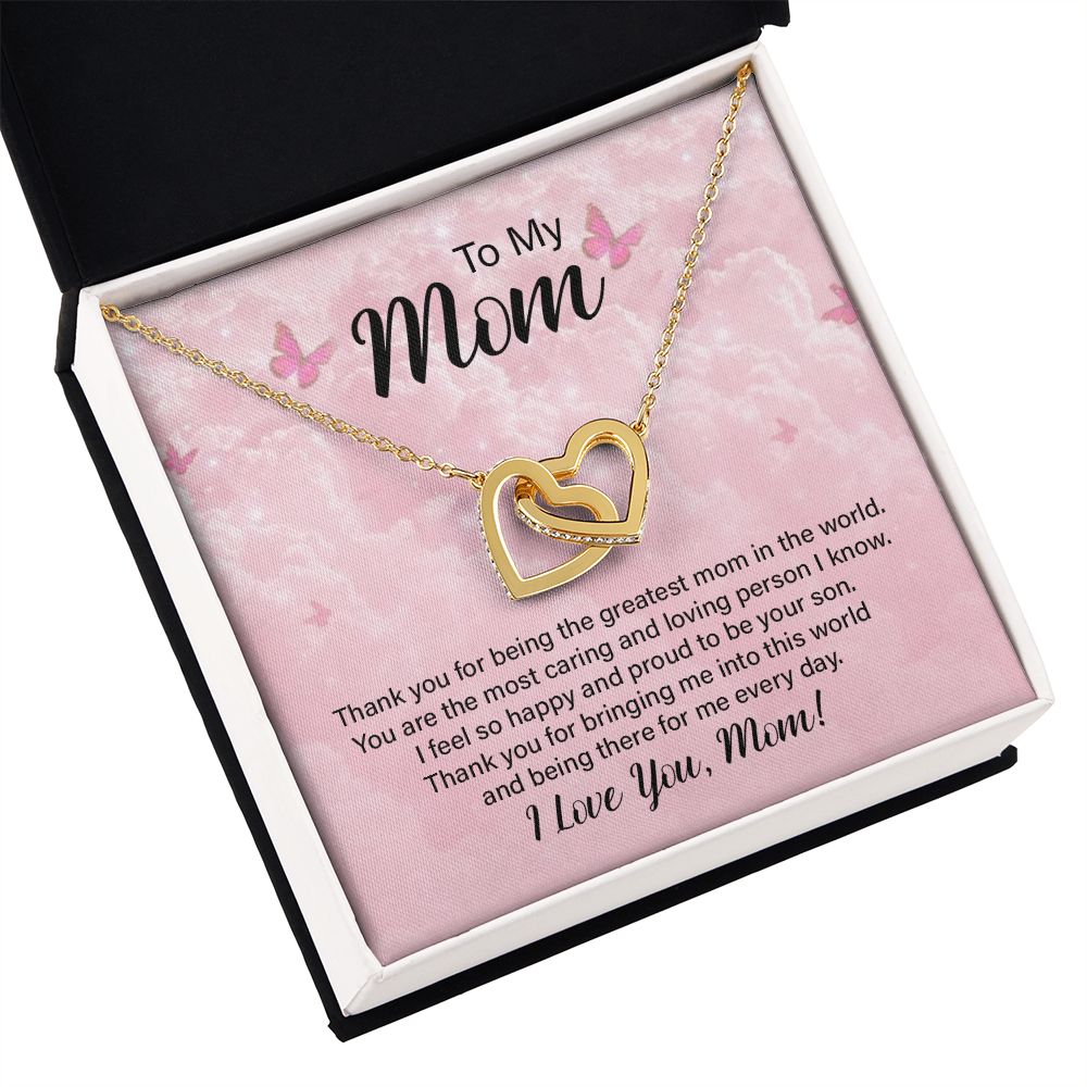 To My Mom Thank You For the Greatest Mom Inseparable Necklace-Express Your Love Gifts