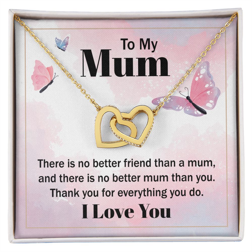 To My Mom There is No Better Friend Inseparable Necklace-Express Your Love Gifts