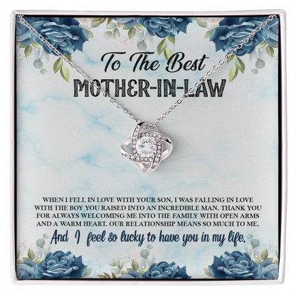 To My Mom Thank You For the Greatest Mom Infinity Knot Necklace Messag -  Express Your Love Gifts